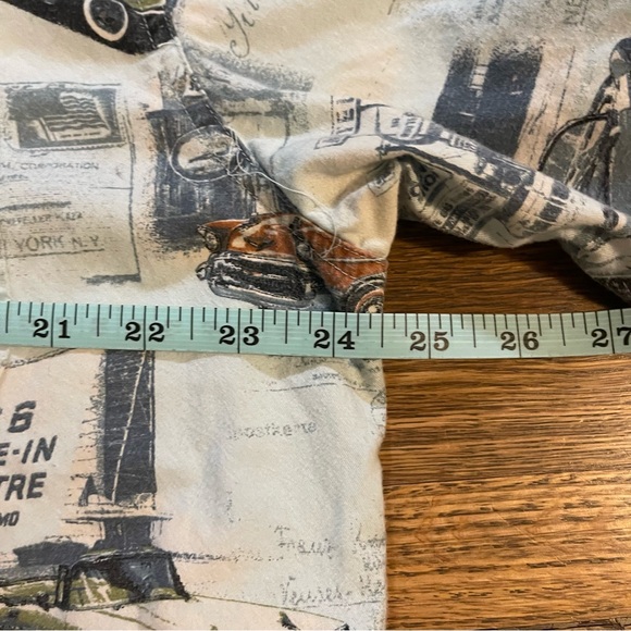 CLEARWATER OUTFITTERS Classic Car Themed Large Button Front Short Sleeve Shirt - Picture 10 of 14